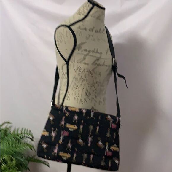 NICOLE MILLER LEATHER TRIM BAG - Picture 2 of 9